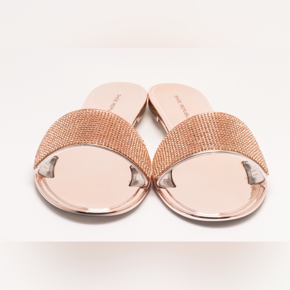Gold Rhinestone Sandals